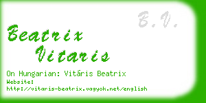 beatrix vitaris business card